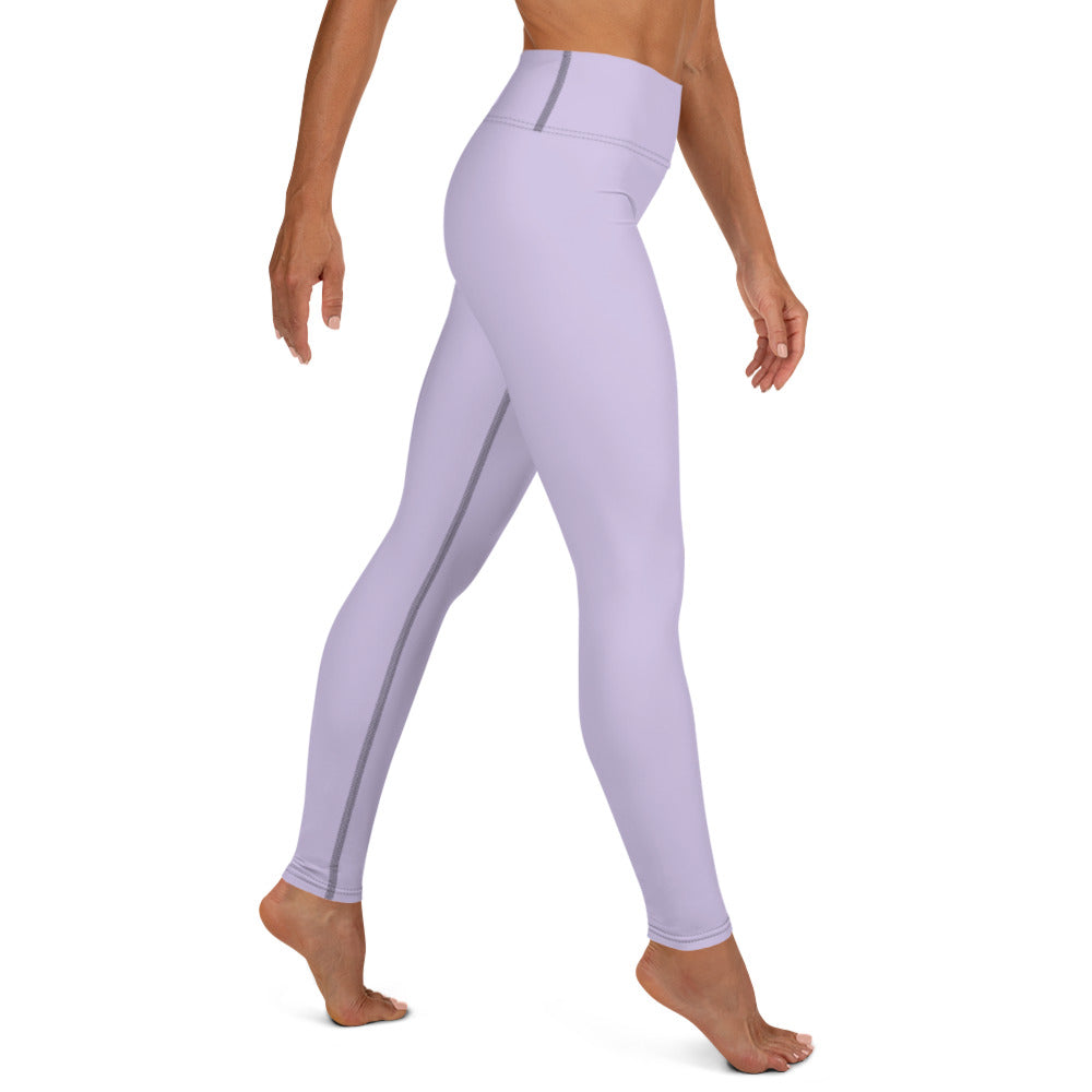 Tropical Print Yoga Leggings – Purple Sunset