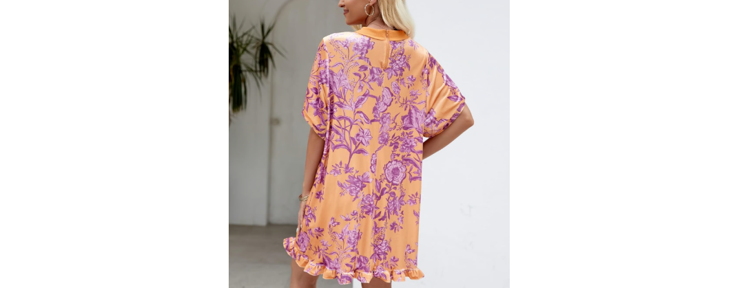 VINTAGE VELVET FLORAL MINI DRESS