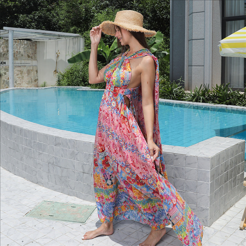 Women's Floral Style Large Hem Dress TAKINMaXX