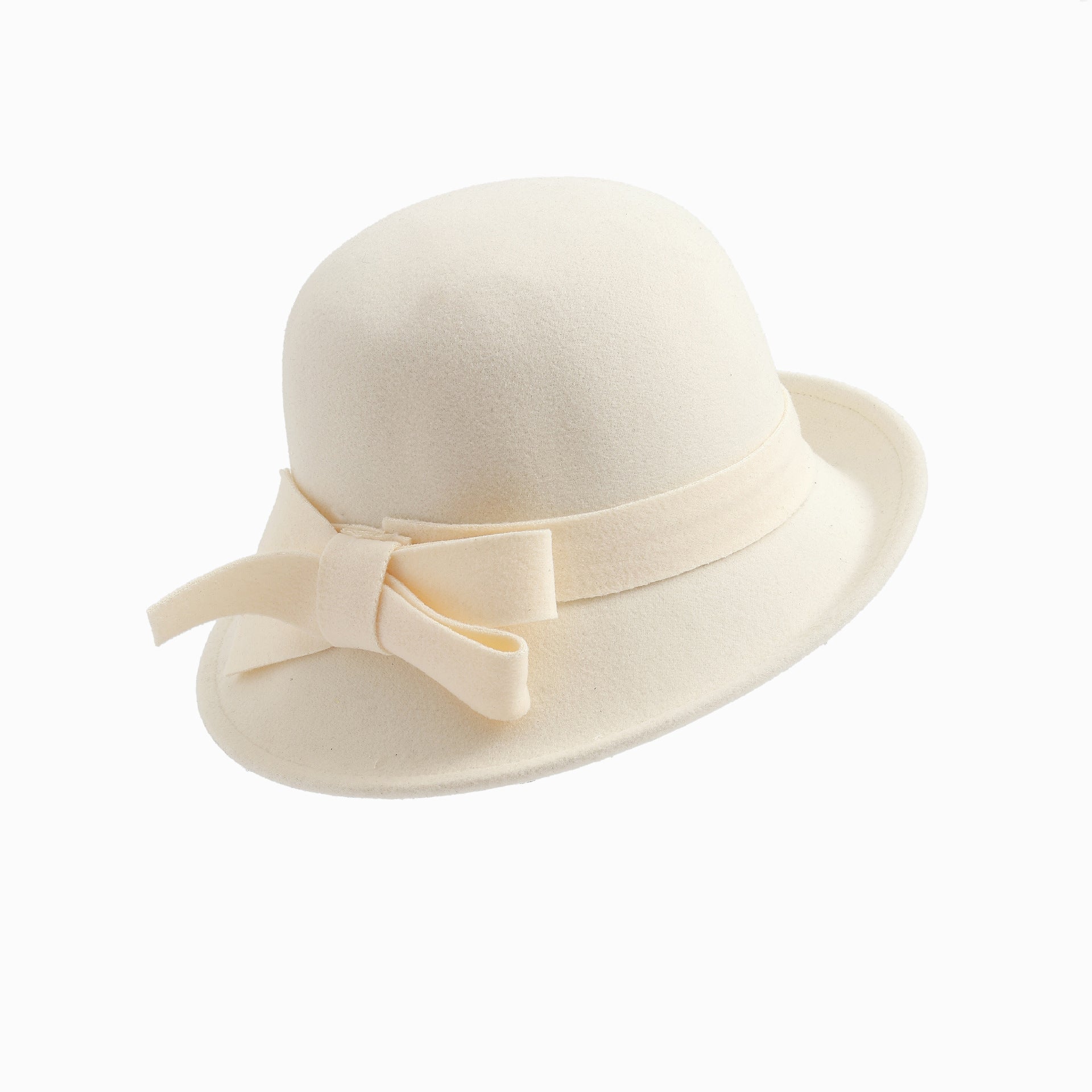 French-style Retro Woolen Bowler Hat