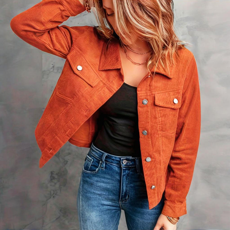 Corduroy Long Sleeve Jacket